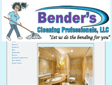 Tablet Screenshot of benderscleaningpros.com